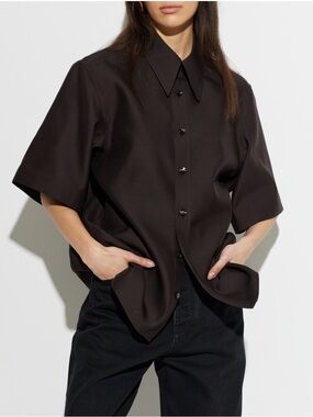 BOTTEGA VENETA Beautifully Tailored Voile Wool & Silk Shirt NWT Sz 40 $1,800!!